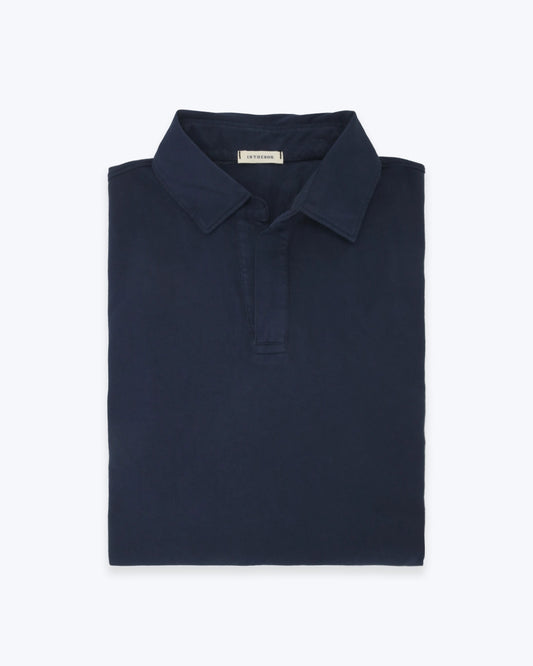 POLO DE JERSEY MANGA CORTA AZUL INTHEBOX
