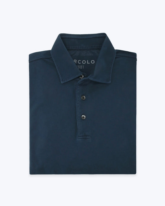 POLO DE PIQUÉ AZUL MANGA CORTA CIRCOLO 1901