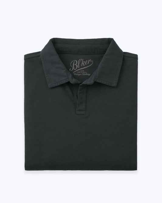 POLO DE JERSEY MANGA CORTA GRIS OSCURO BL´KER