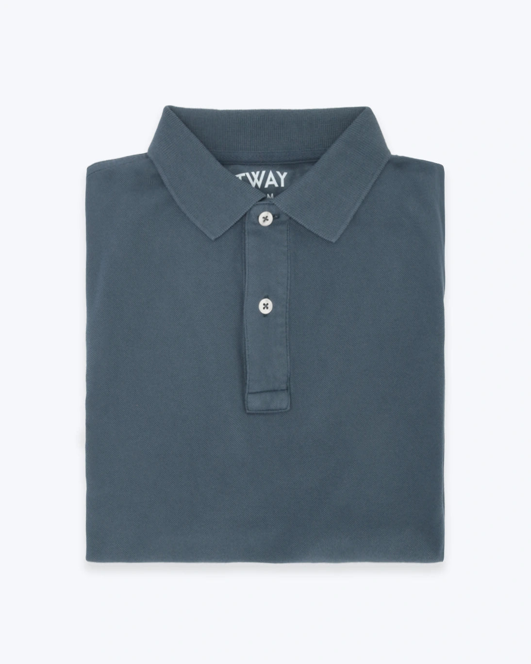 POLO DE MANGA CORTA DE PIQUÉ AZUL OSCURO TWAY