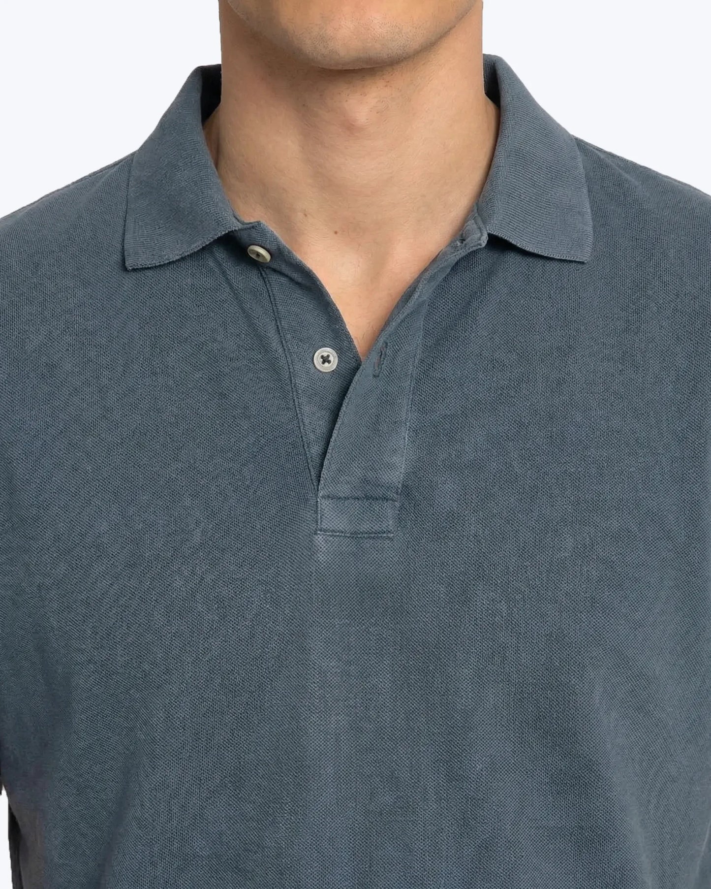 POLO DE MANGA CORTA DE PIQUÉ AZUL OSCURO TWAY