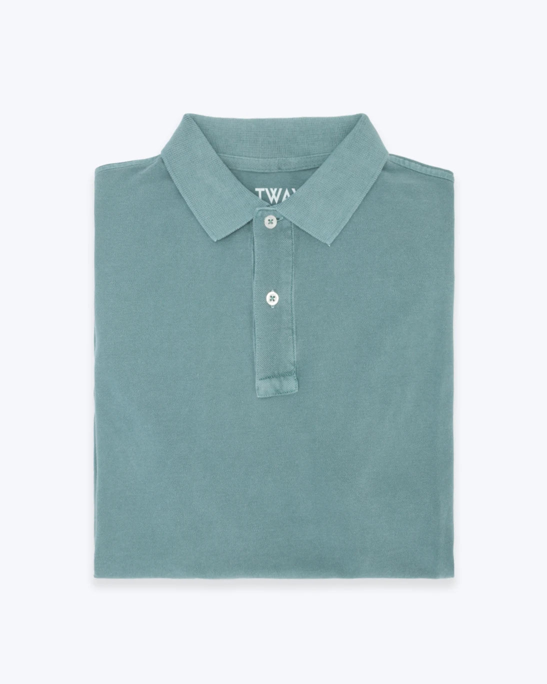 POLO DE MANGA CORTA DE PIQUÉ VERDE CLARO TWAY