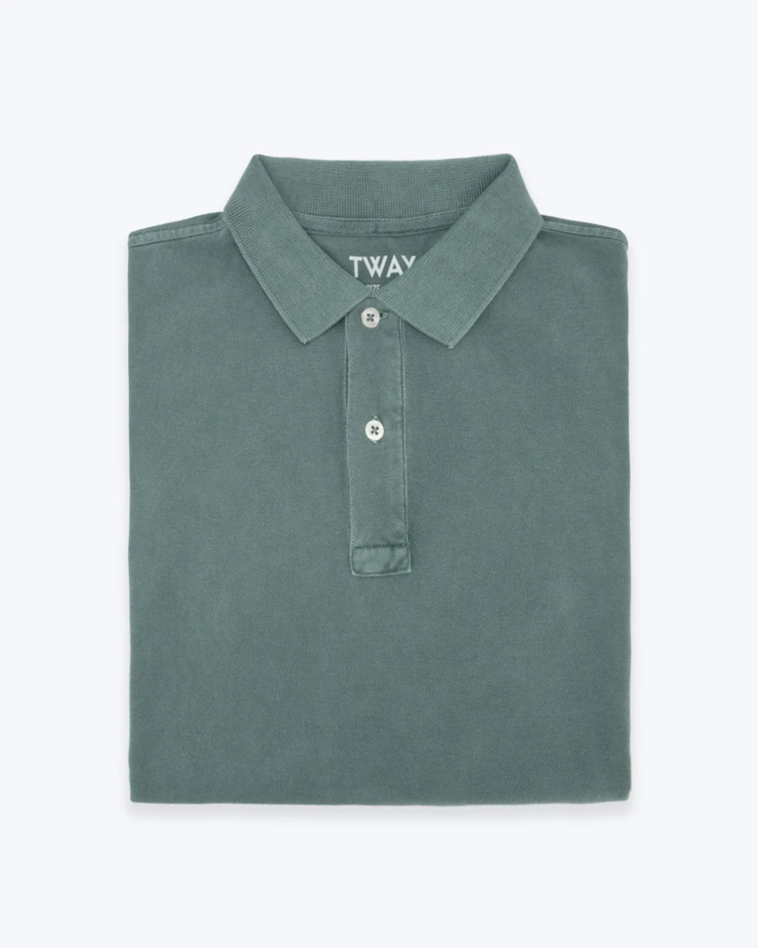 POLO DE MANGA CORTA DE PIQUÉ VERDE TWAY