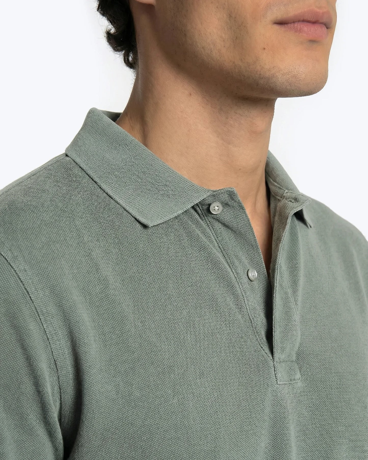 POLO DE MANGA CORTA DE PIQUÉ VERDE TWAY