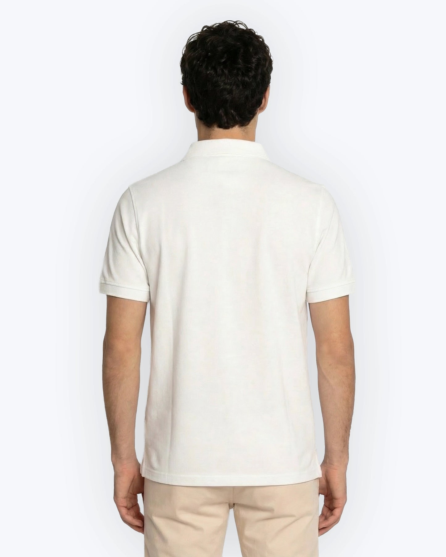 POLO DE MANGA CORTA DE PIQUÉ BLANCO TWAY