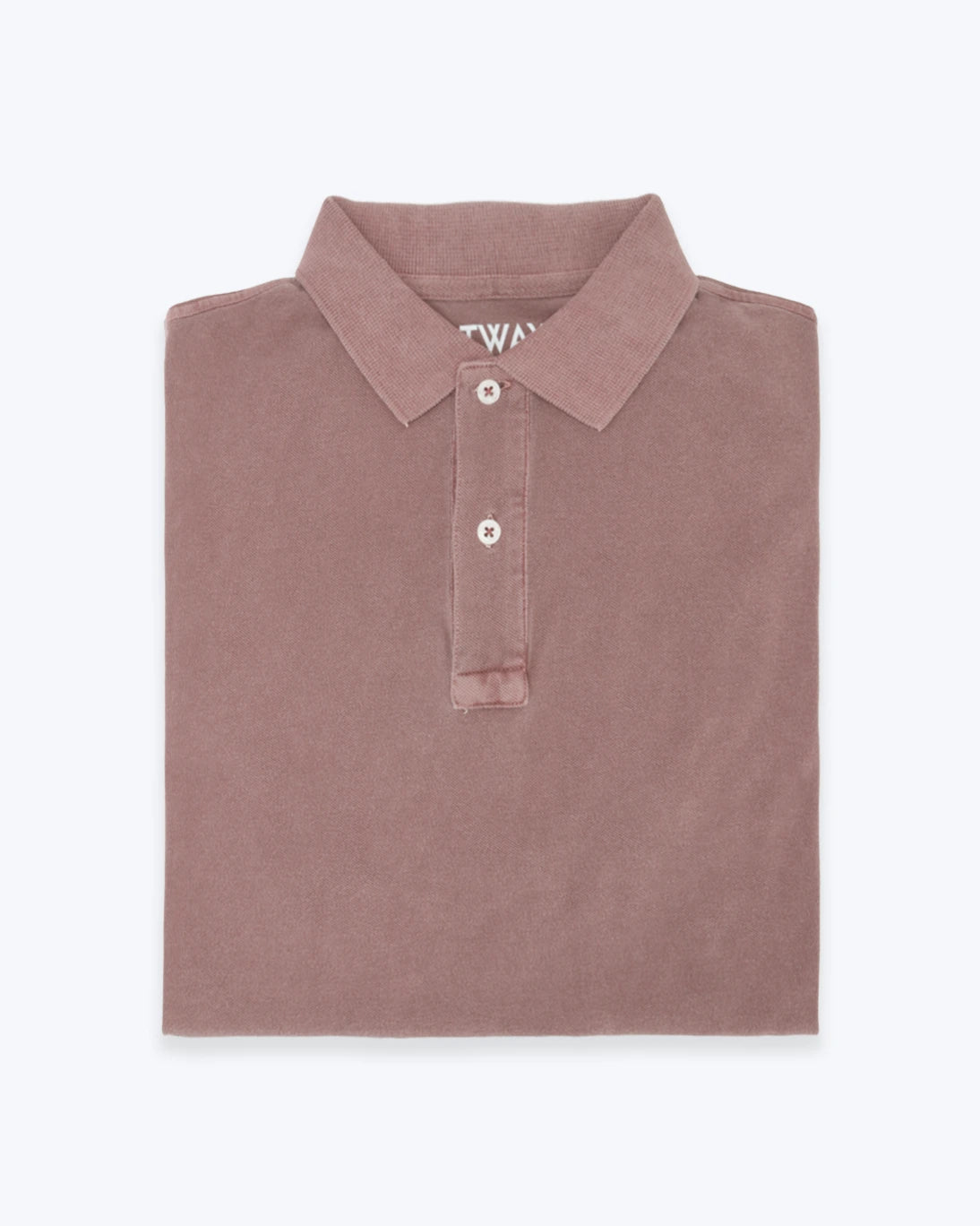 POLO DE MANGA CORTA DE PIQUÉ BURDEOS TWAY