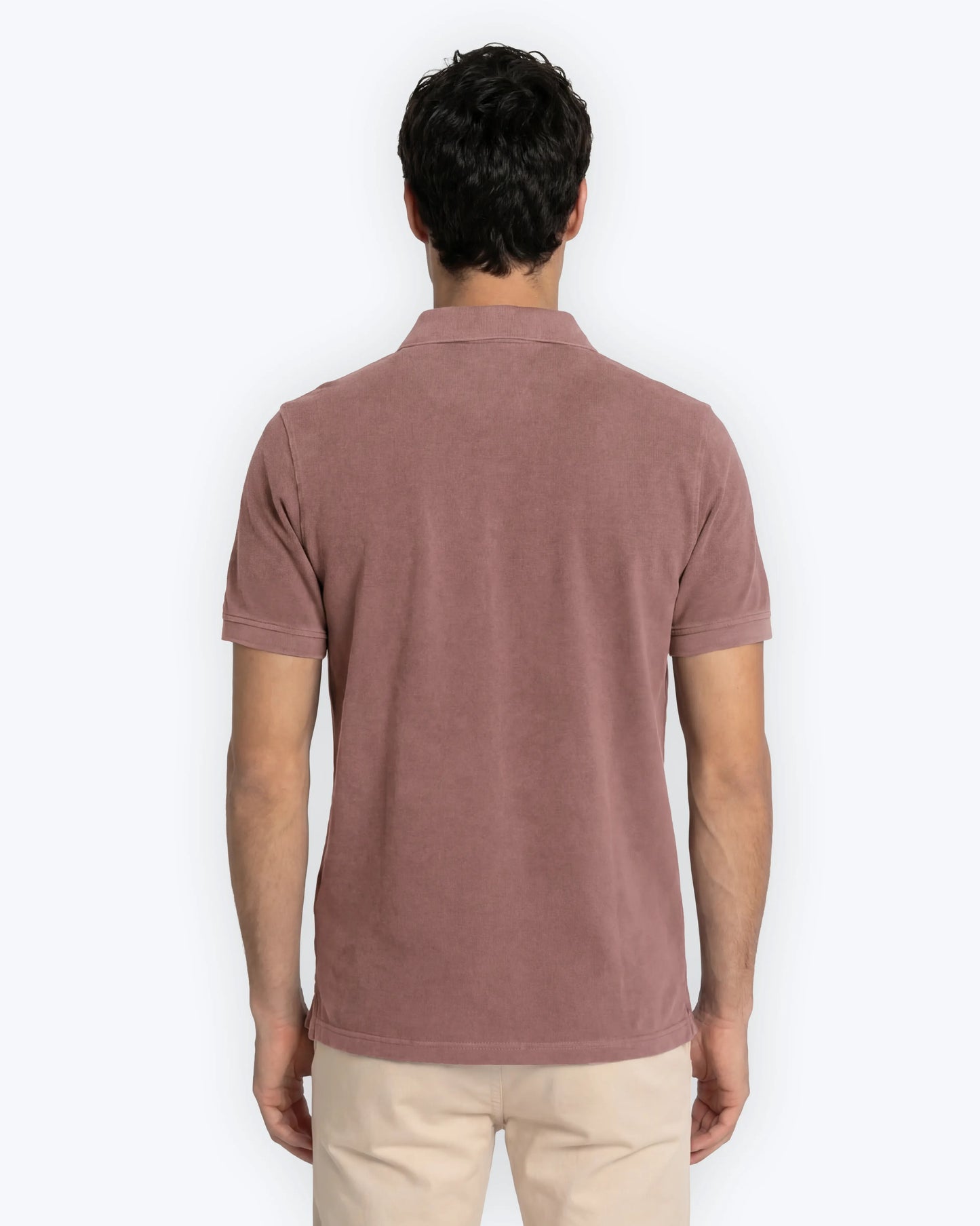 POLO DE MANGA CORTA DE PIQUÉ BURDEOS TWAY