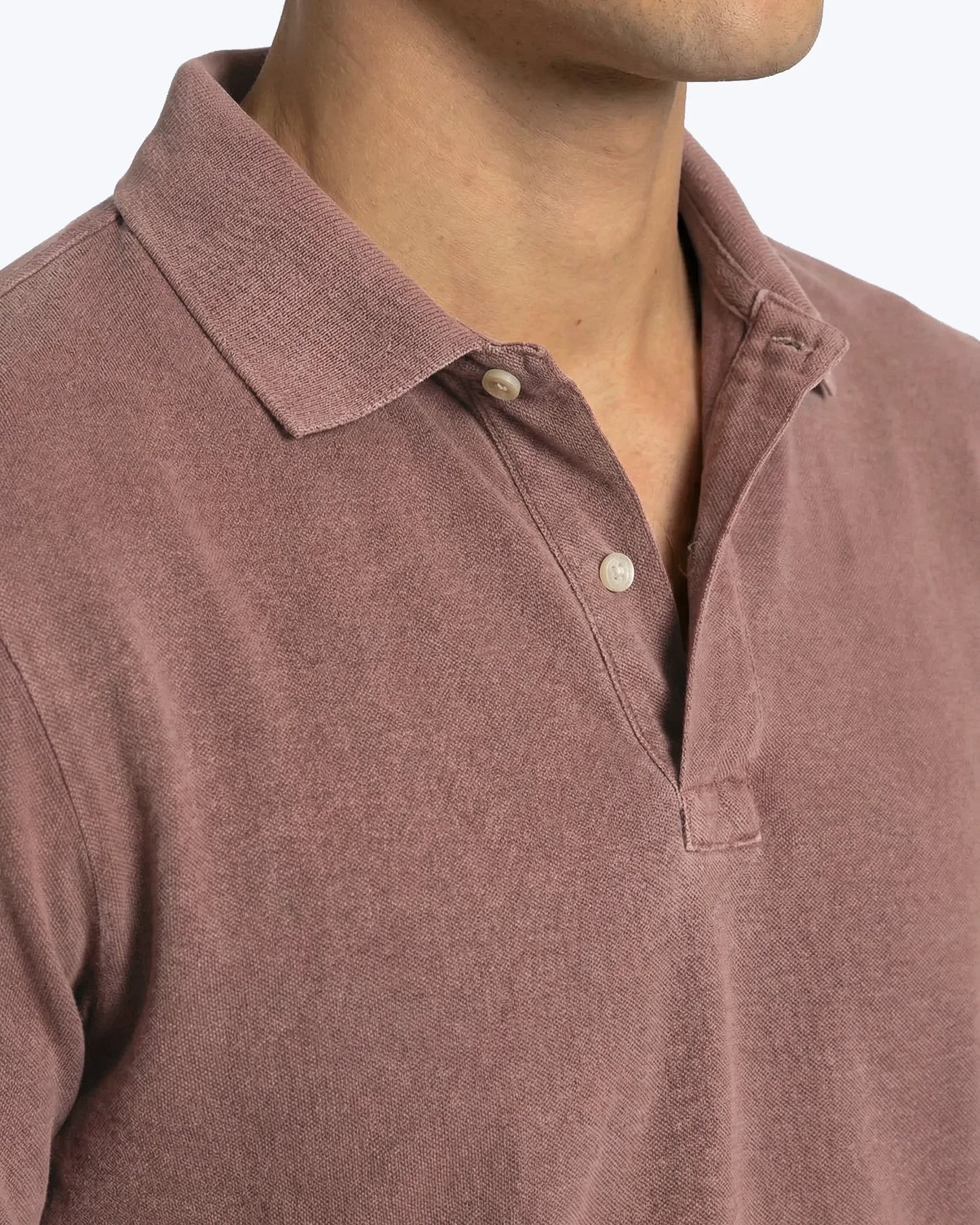 POLO DE MANGA CORTA DE PIQUÉ BURDEOS TWAY