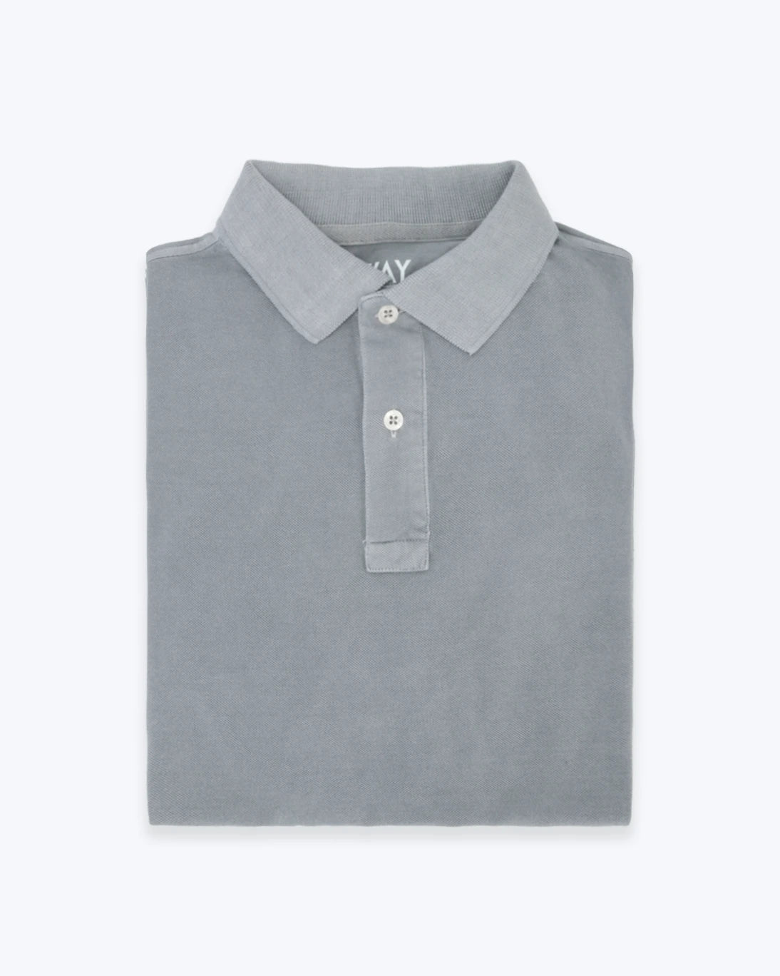 POLO DE MANGA CORTA DE PIQUÉ GRIS TWAY