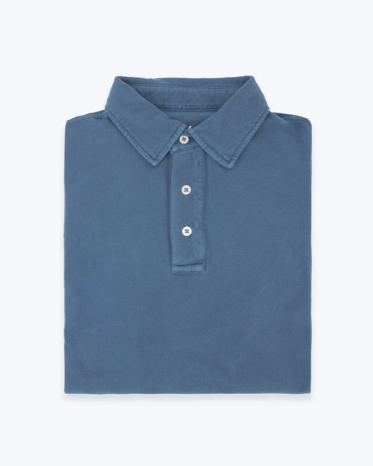 POLO DE MANGA LARGA AZUL TWAY