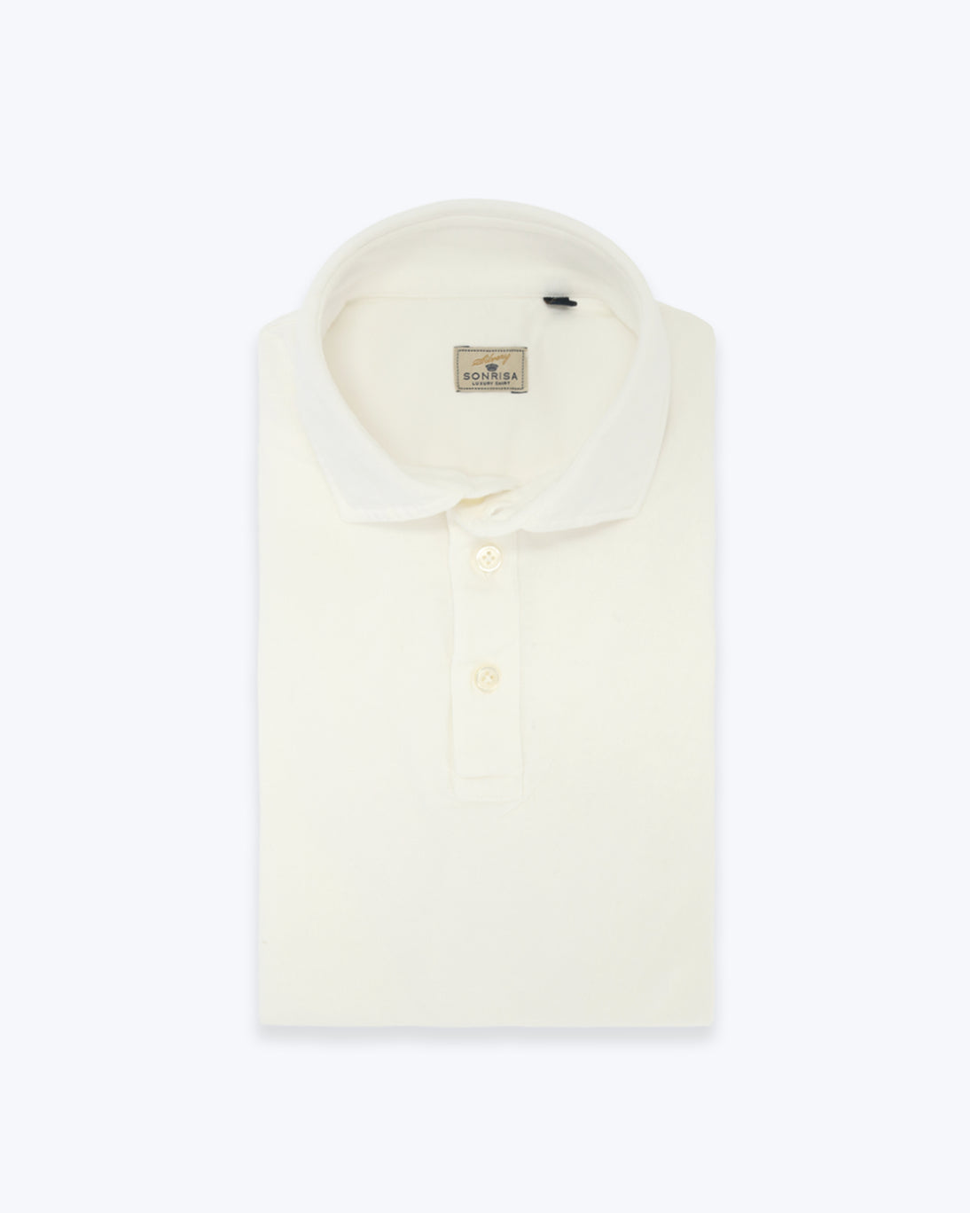 POLO DE MANGA CORTA DE PIQUÉ BLANCO SONRISA