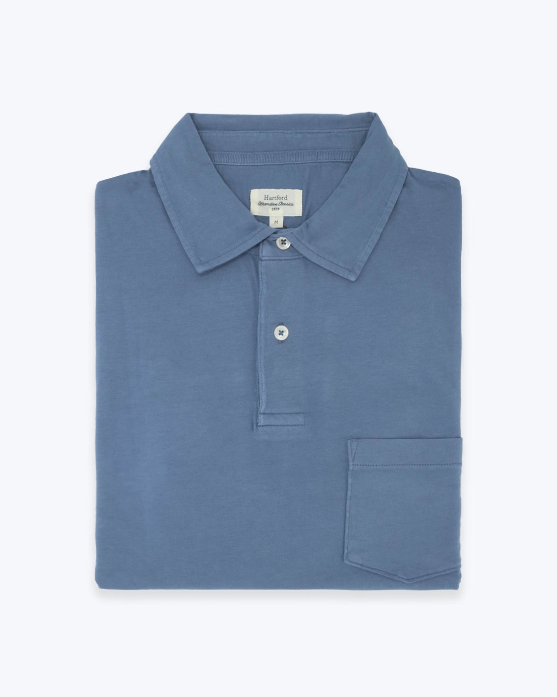 POLO DE MANGA LARGA JERSEY AZUL HARTFORD