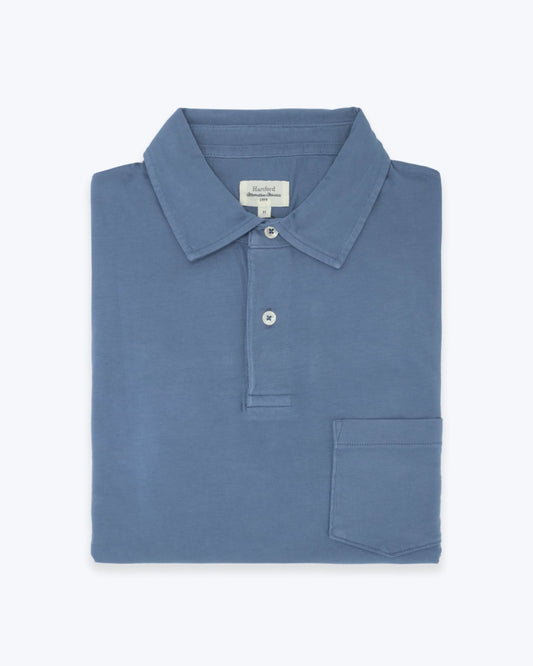 POLO DE MANGA LARGA JERSEY AZUL HARTFORD