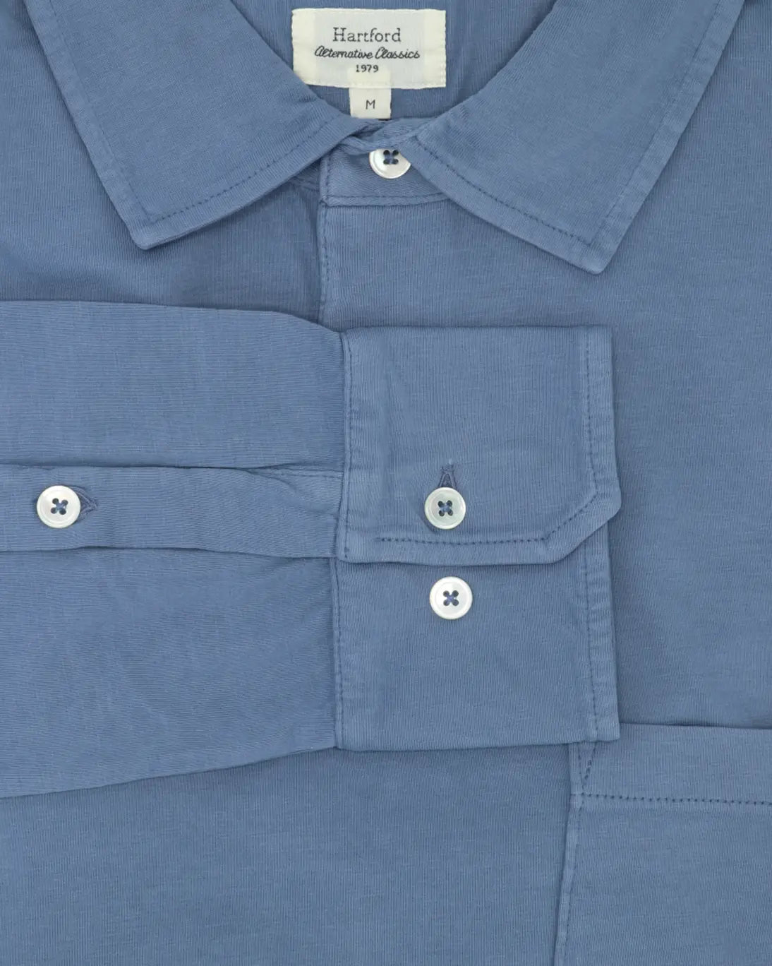 POLO DE MANGA LARGA JERSEY AZUL HARTFORD