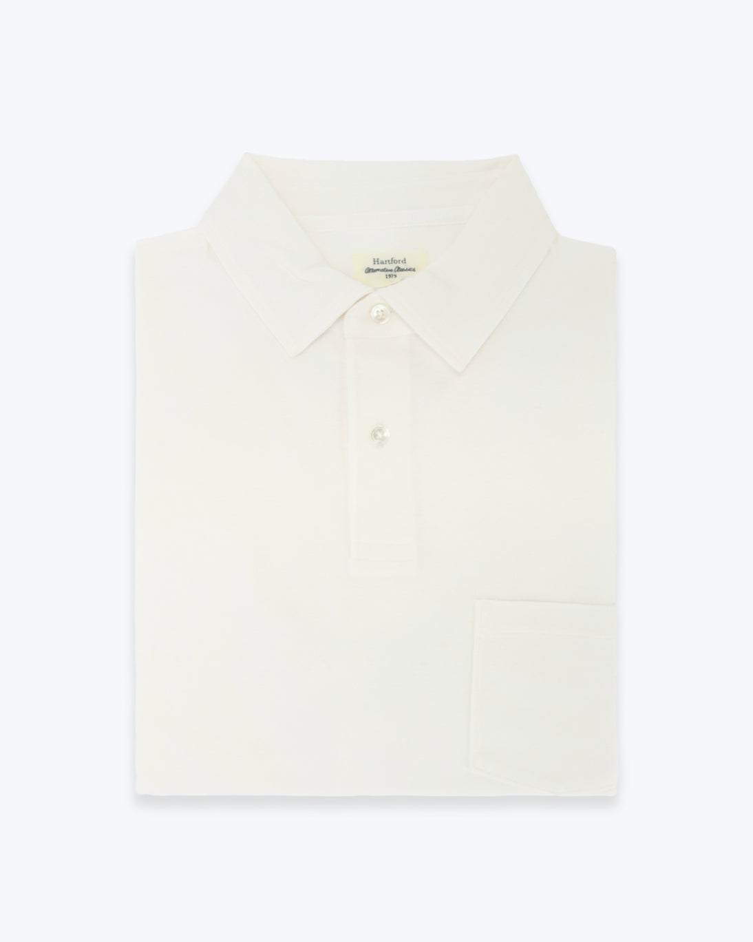 POLO DE PIQUÉ BLANCO MANGA CORTA HARTFORD