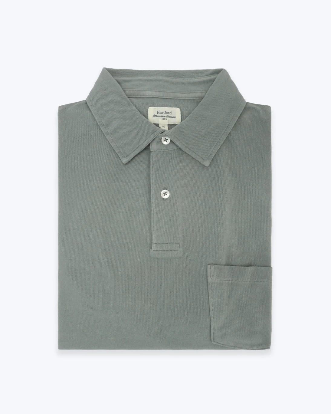 POLO DE PIQUÉ DE MANGA CORTA VERDE HARTFORD