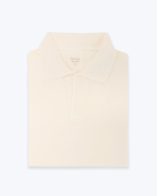 POLO DE JERSEY MANGA CORTA CREMA HARTFORD