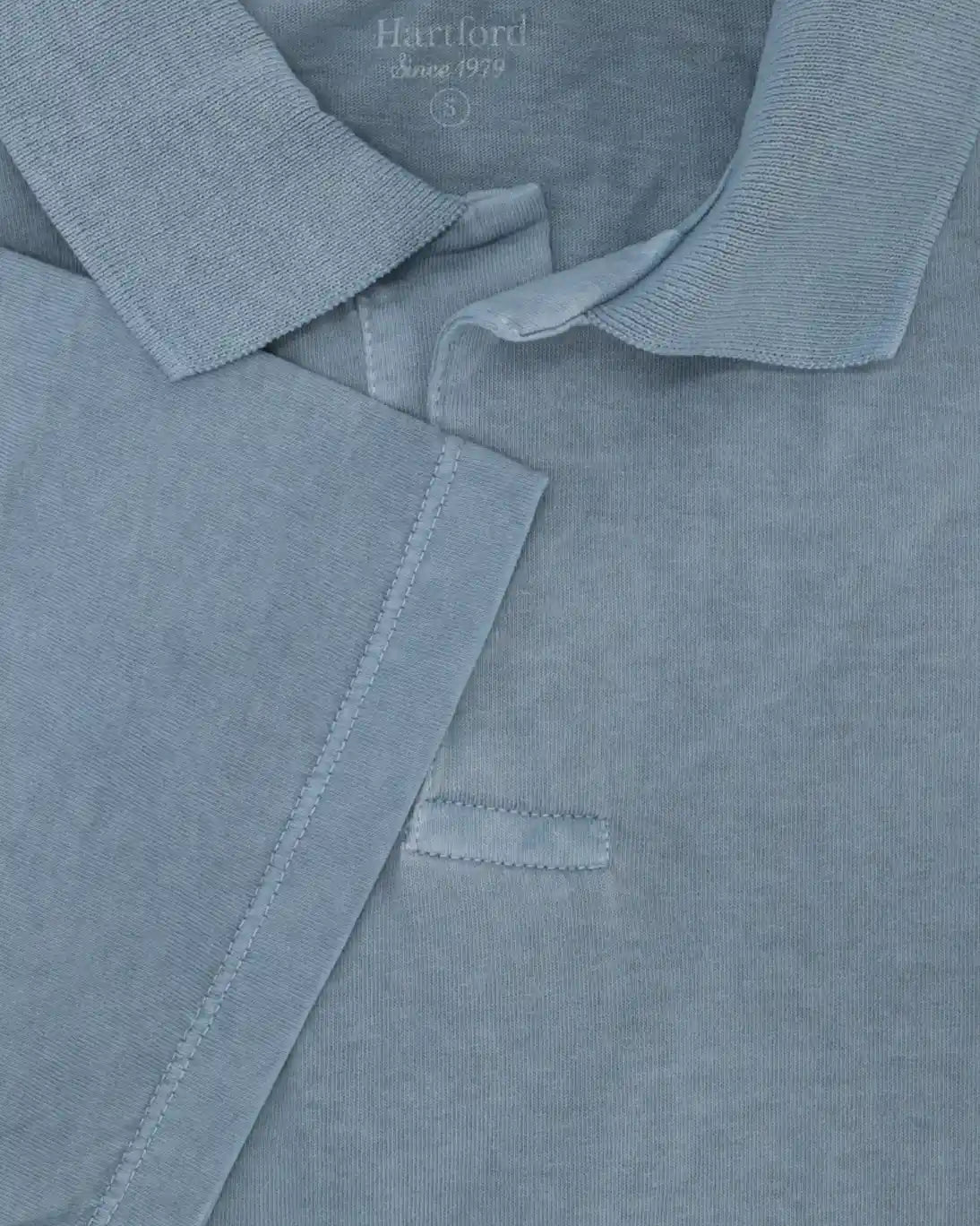 POLO DE JERSEY MANGA CORTA AZUL CLARO HARTFORD
