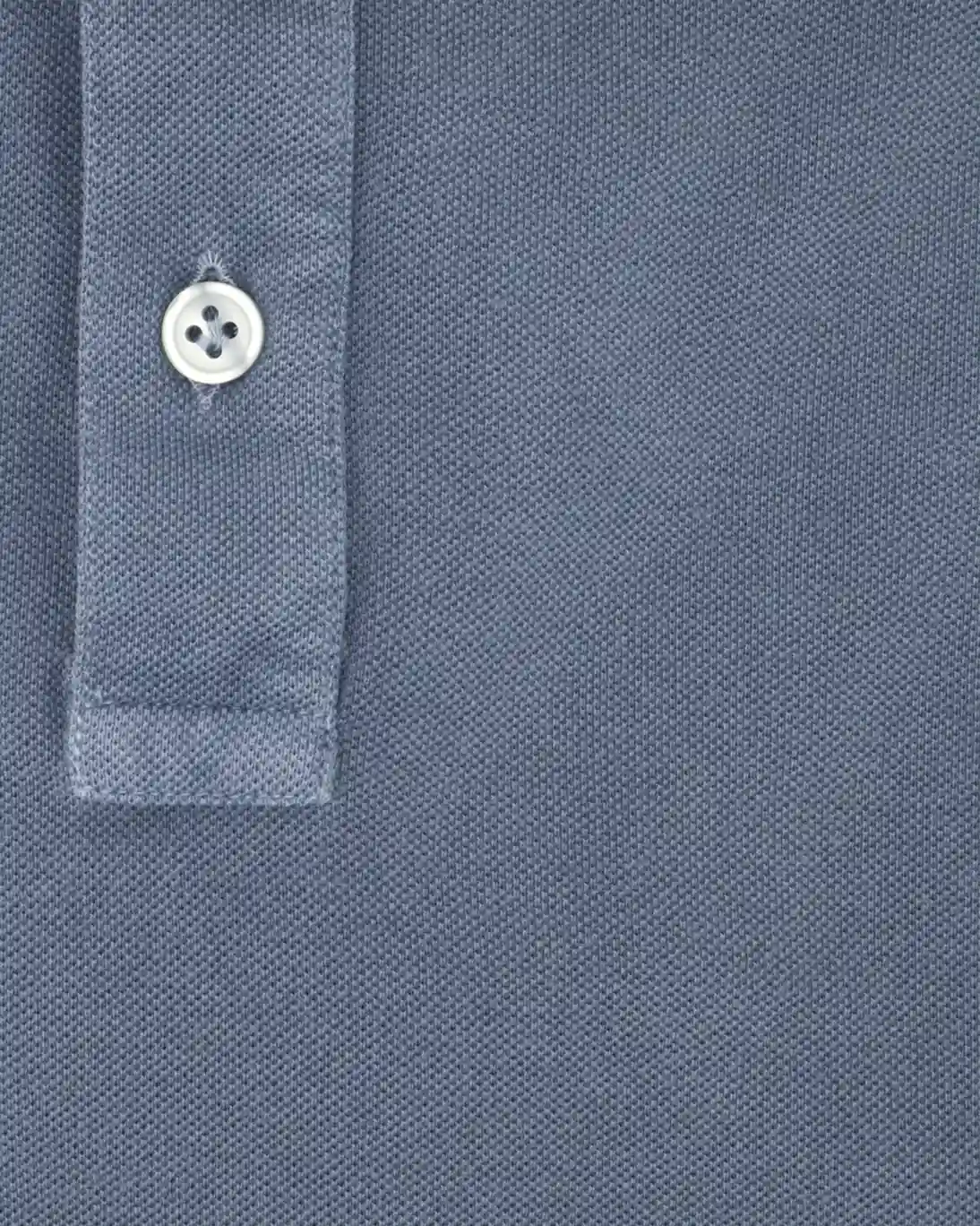 POLO DE MANGA CORTA DE PIQUÉ AZUL MEDIO SONRISA