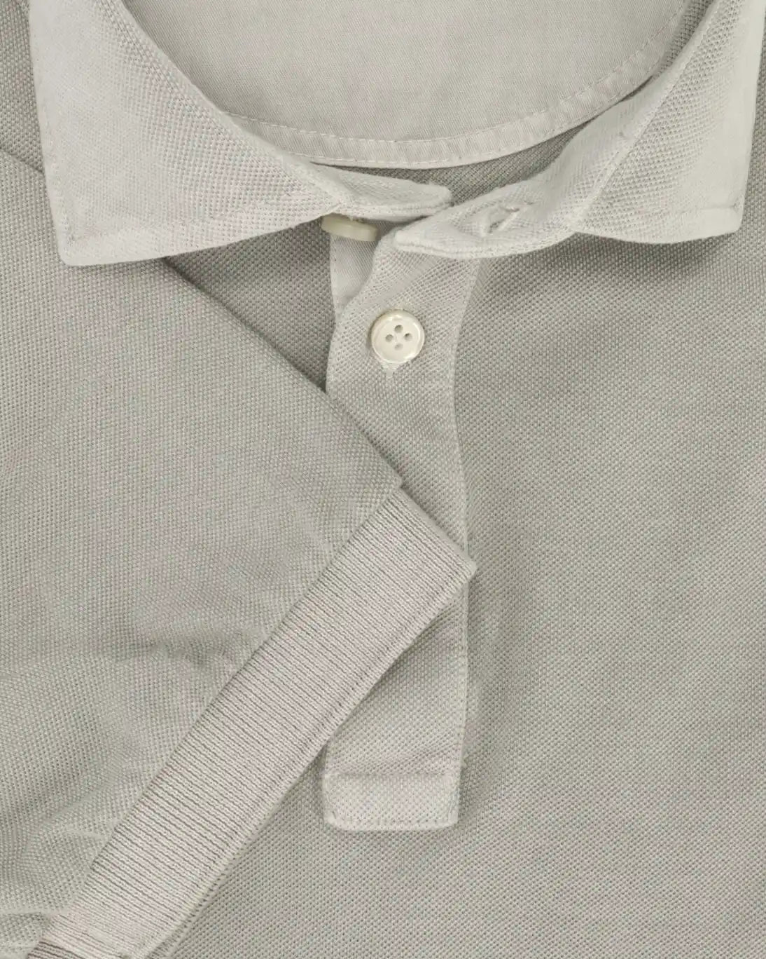 POLO DE MANGA CORTA PIQUÉ GRIS SONRISA