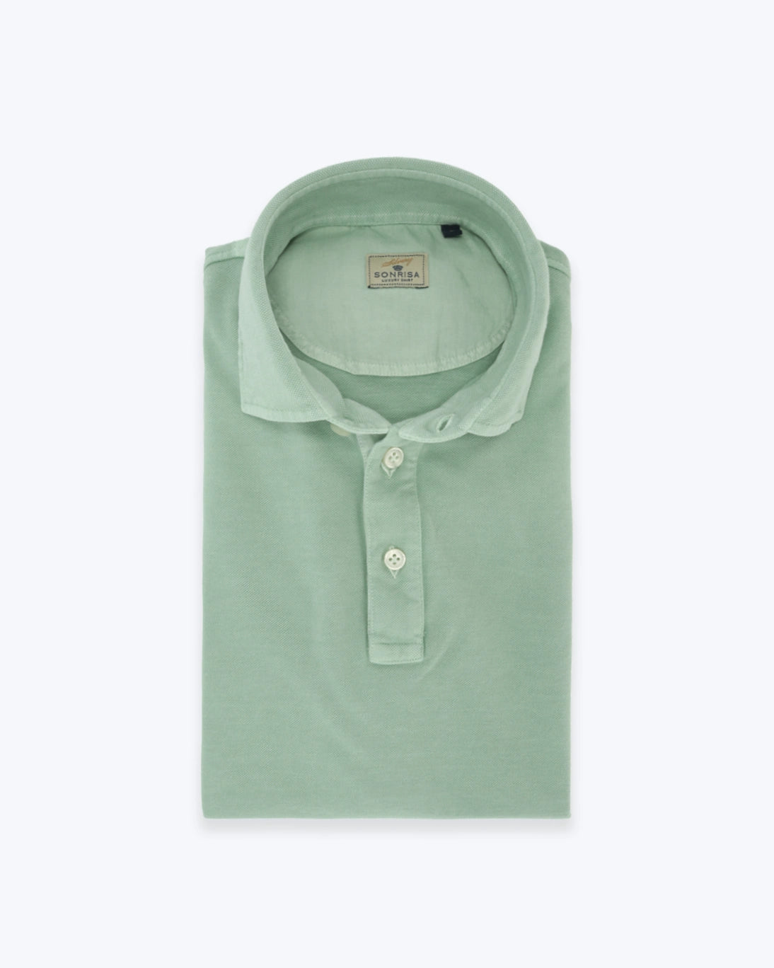 POLO DE MANGA CORTA PIQUÉ VERDE CLARO SONRISA