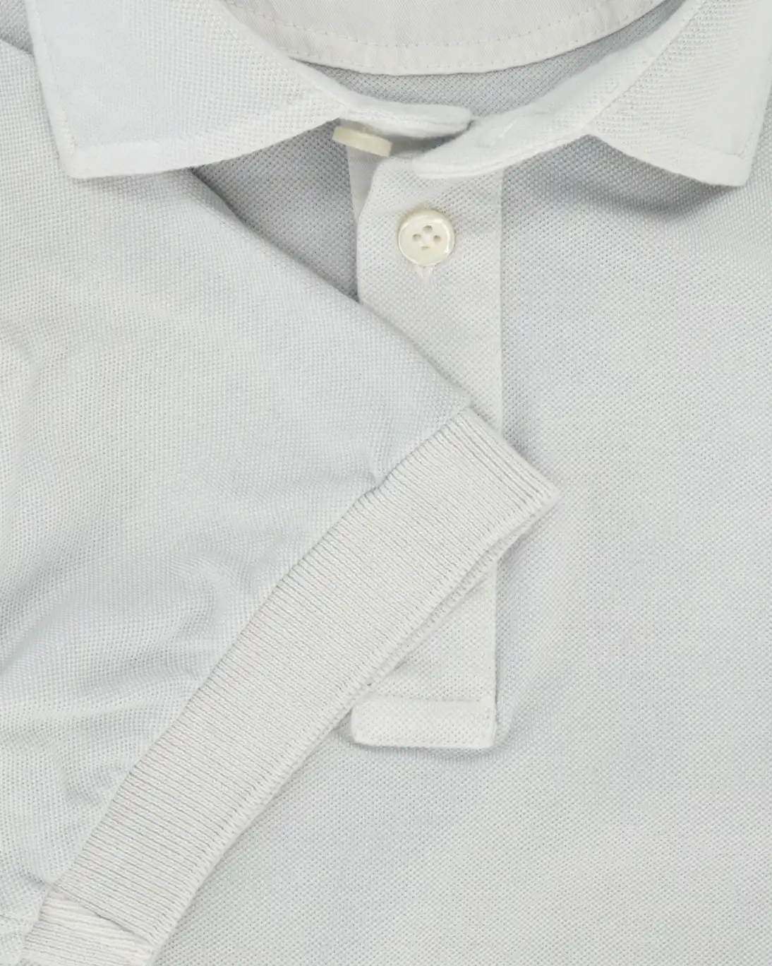 POLO DE MANGA CORTA DE PIQUÉ GRIS CLARO SONRISA