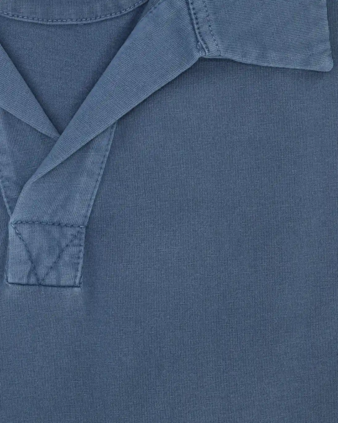 POLO DE JERSEY MANGA CORTA AZUL MEDIO TWAY