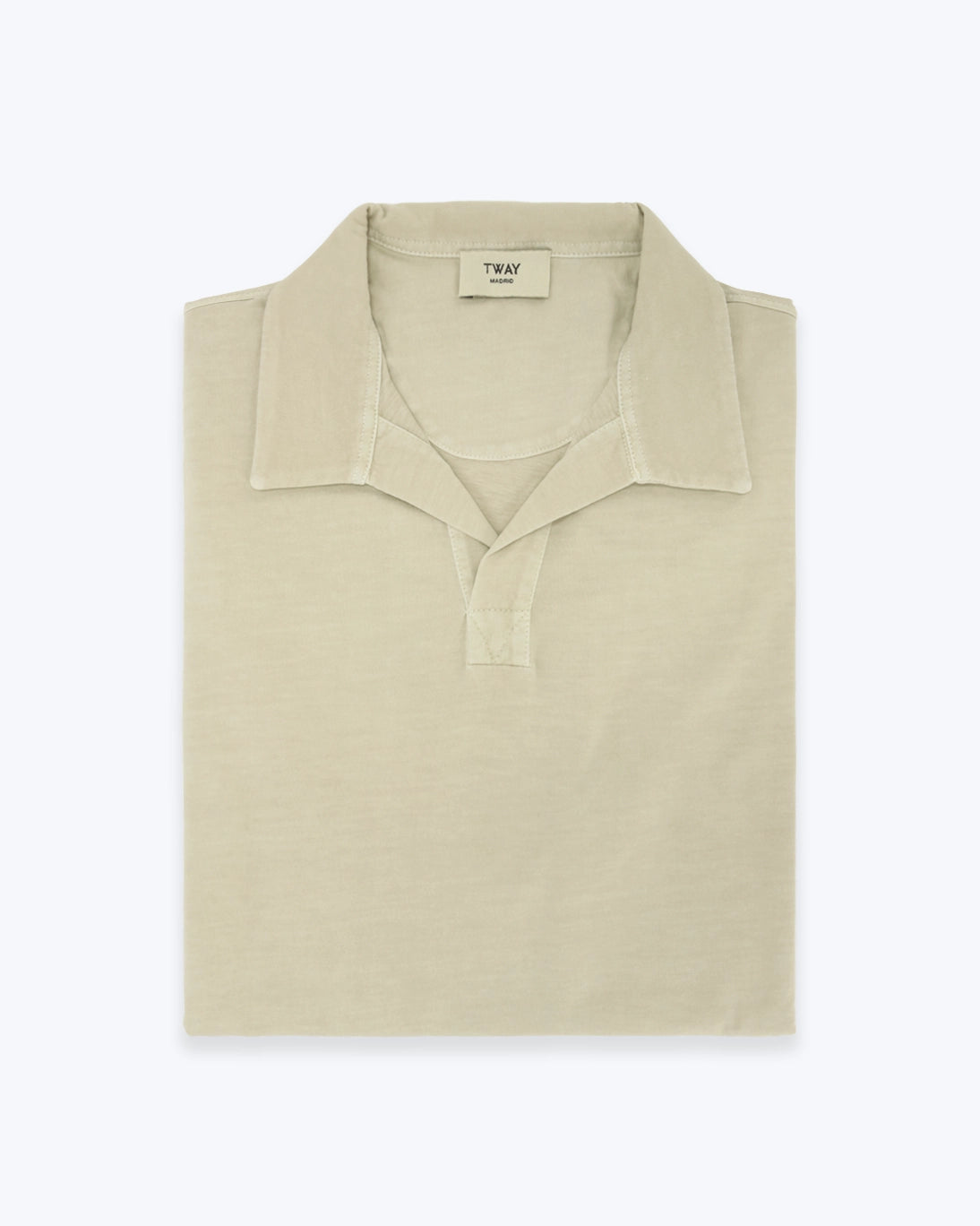 POLO DE JERSEY MANGA CORTA BEIGE TWAY