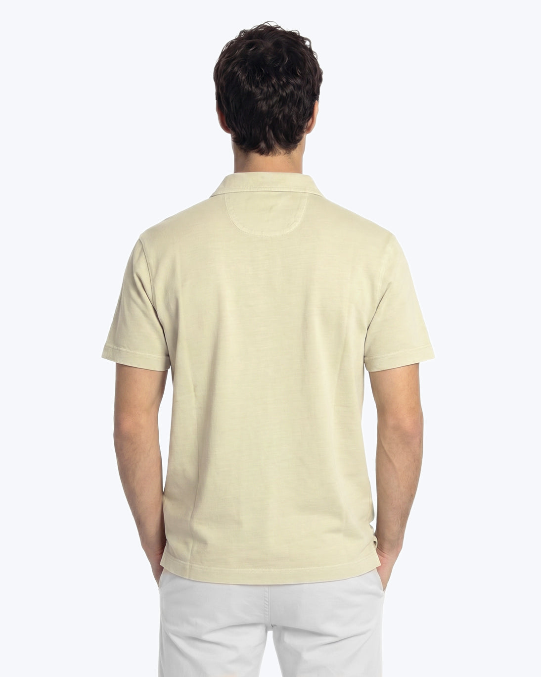 POLO DE JERSEY MANGA CORTA BEIGE TWAY