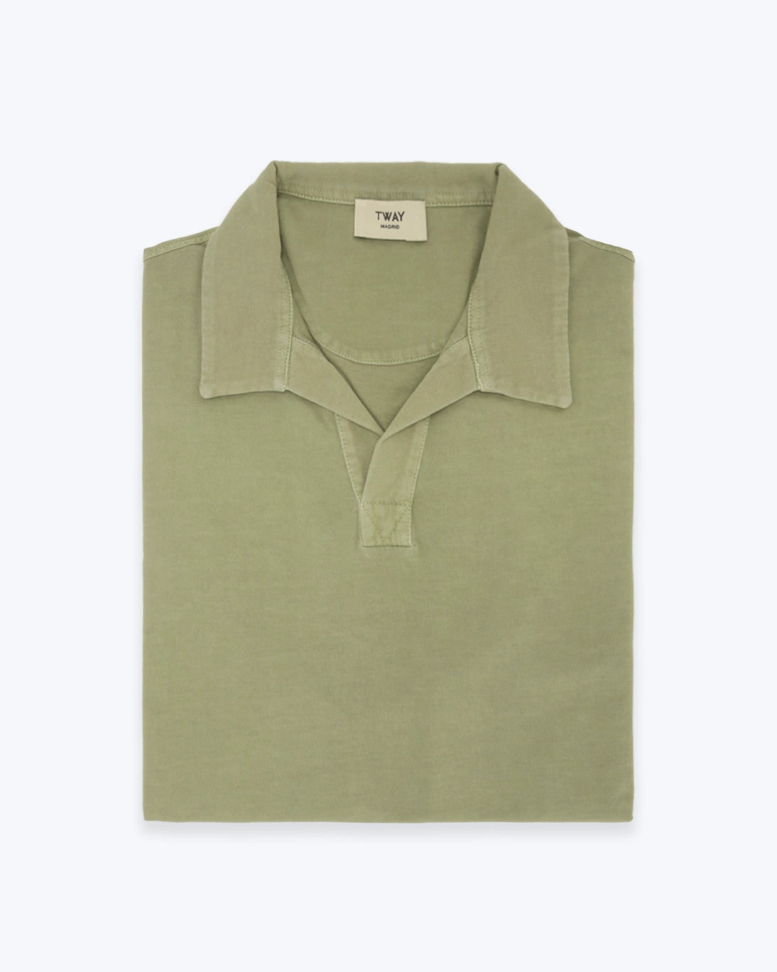 POLO DE JERSEY MANGA CORTA VERDE TWAY
