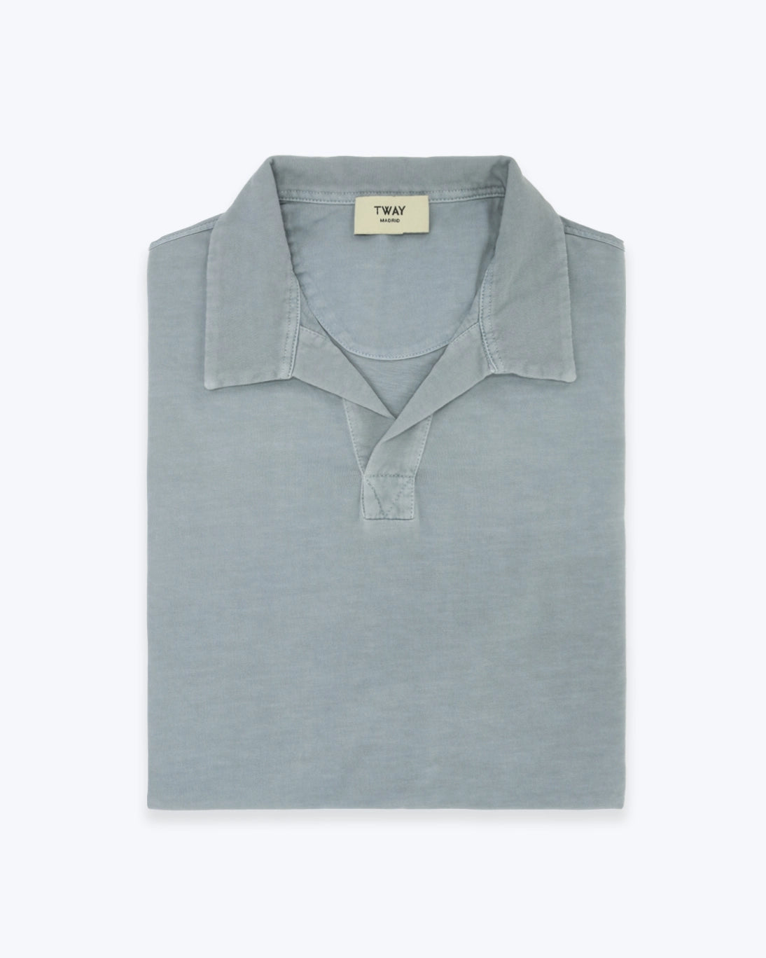 POLO DE JERSEY MANGA CORTA VERDE GRISÁCEO TWAY