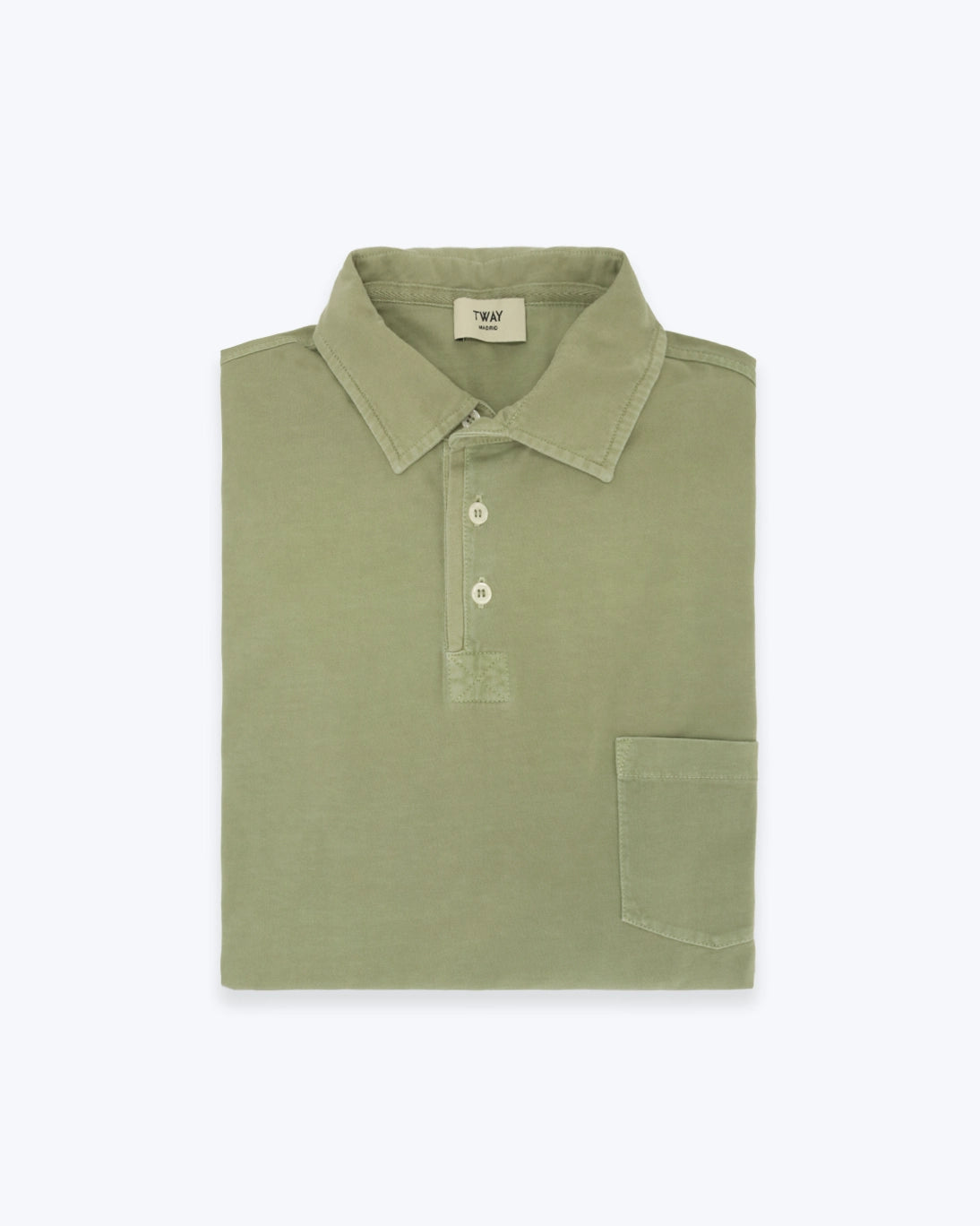 POLO DE MANGA LARGA JERSEY VERDE TWAY
