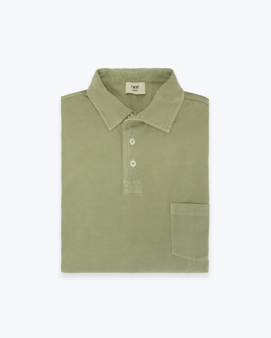 POLO DE MANGA LARGA JERSEY VERDE TWAY