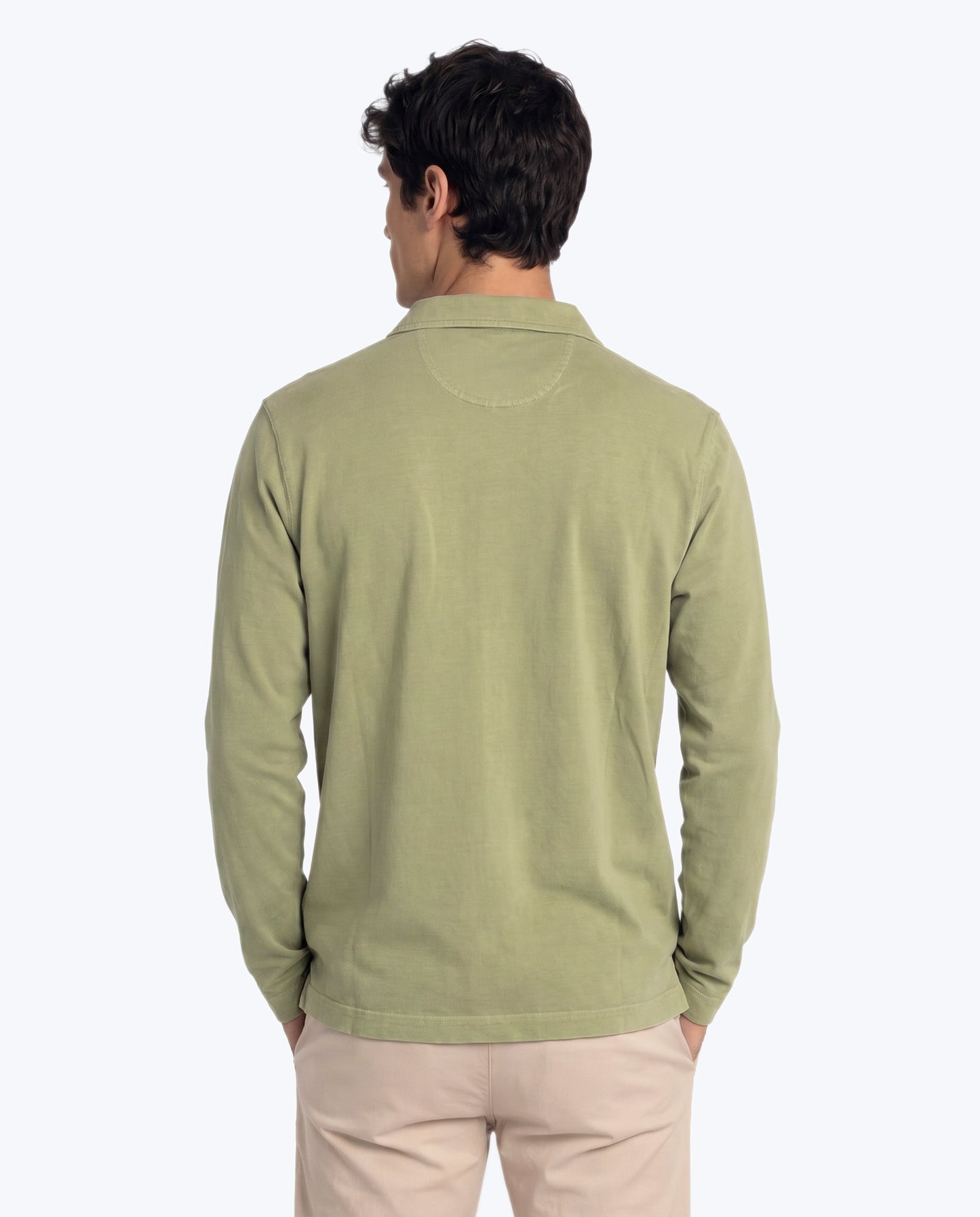POLO DE MANGA LARGA JERSEY VERDE TWAY