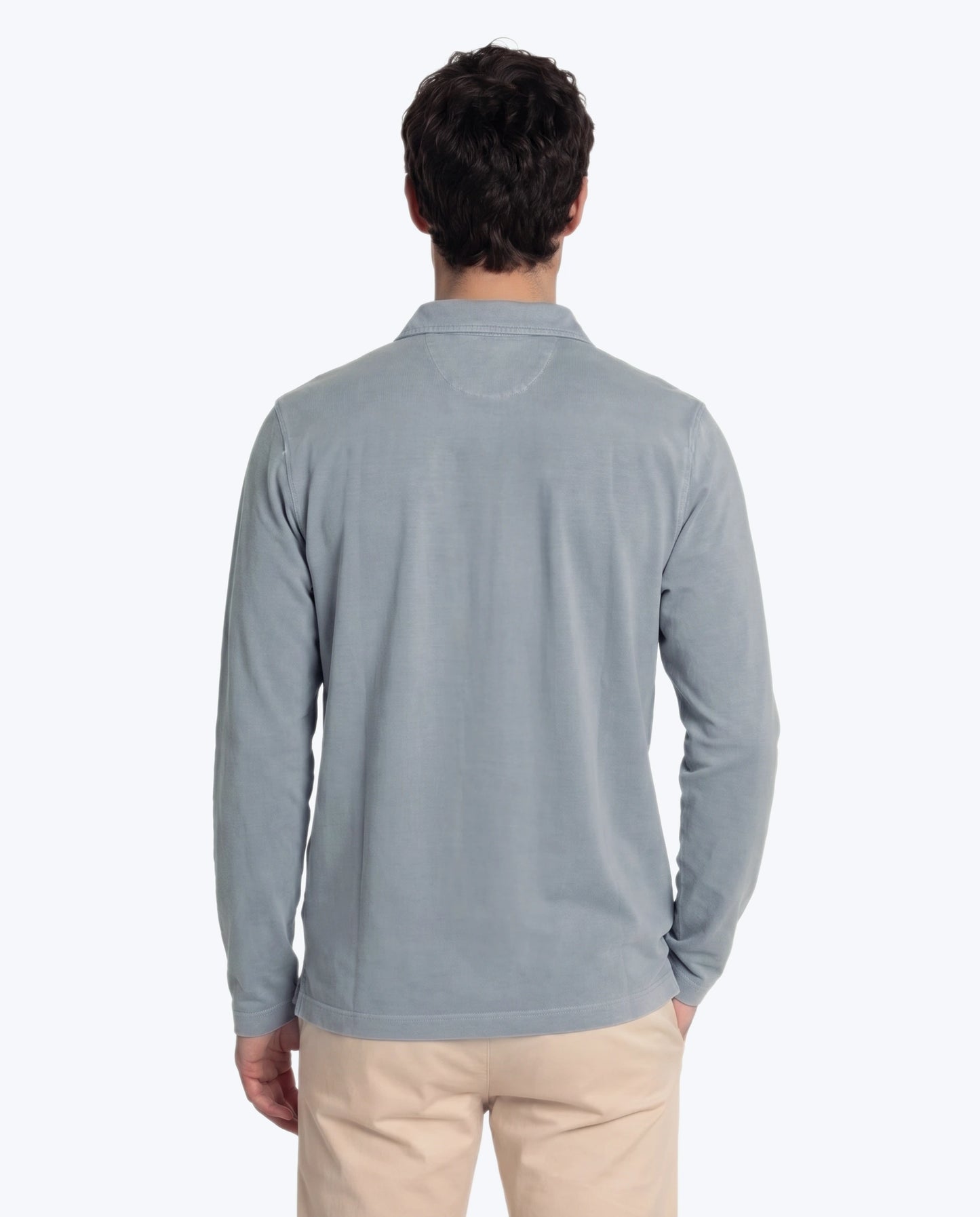 POLO DE MANGA LARGA JERSEY AZUL GRISÁCEO TWAY