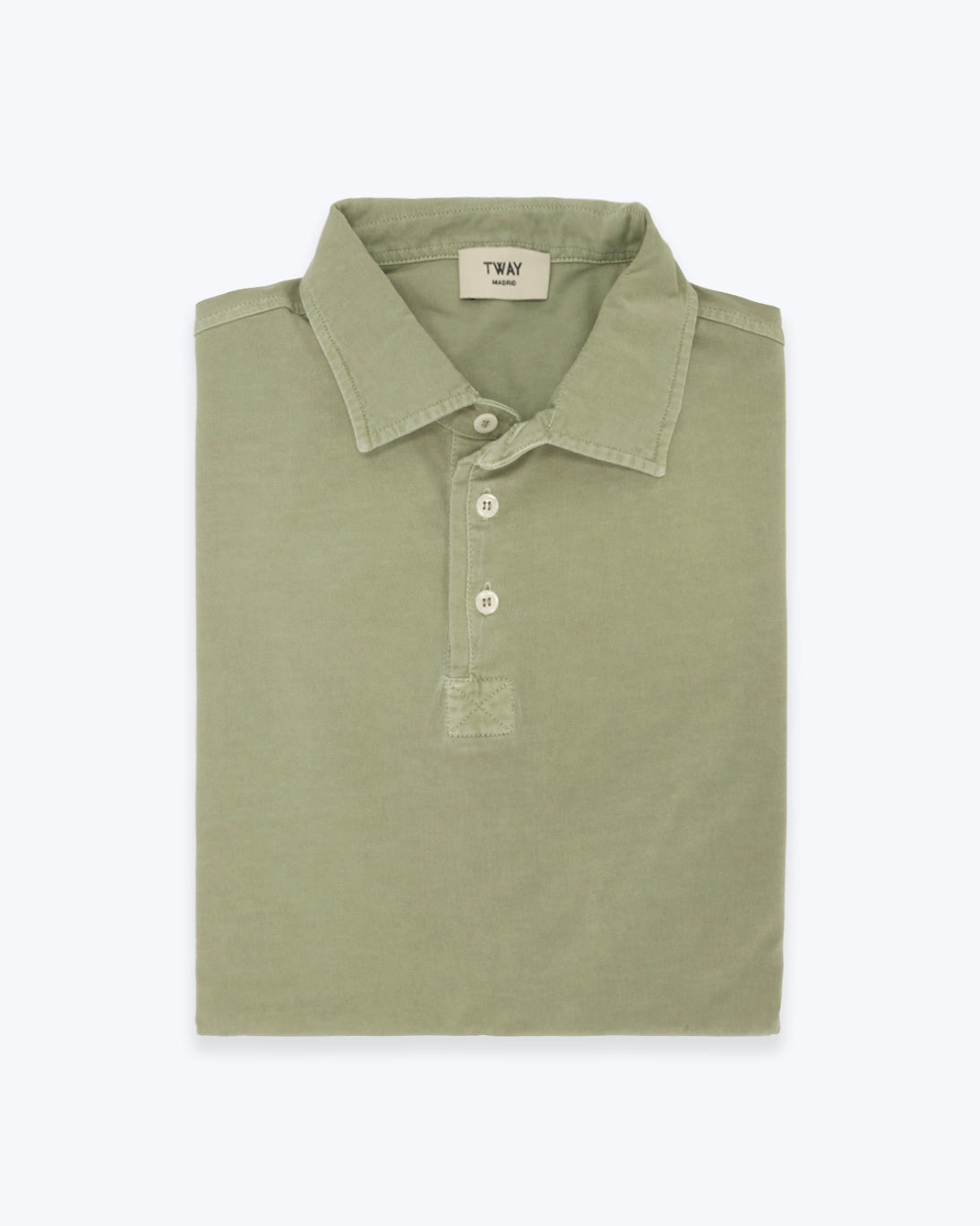 POLO DE JERSEY MANGA CORTA VERDE TWAY