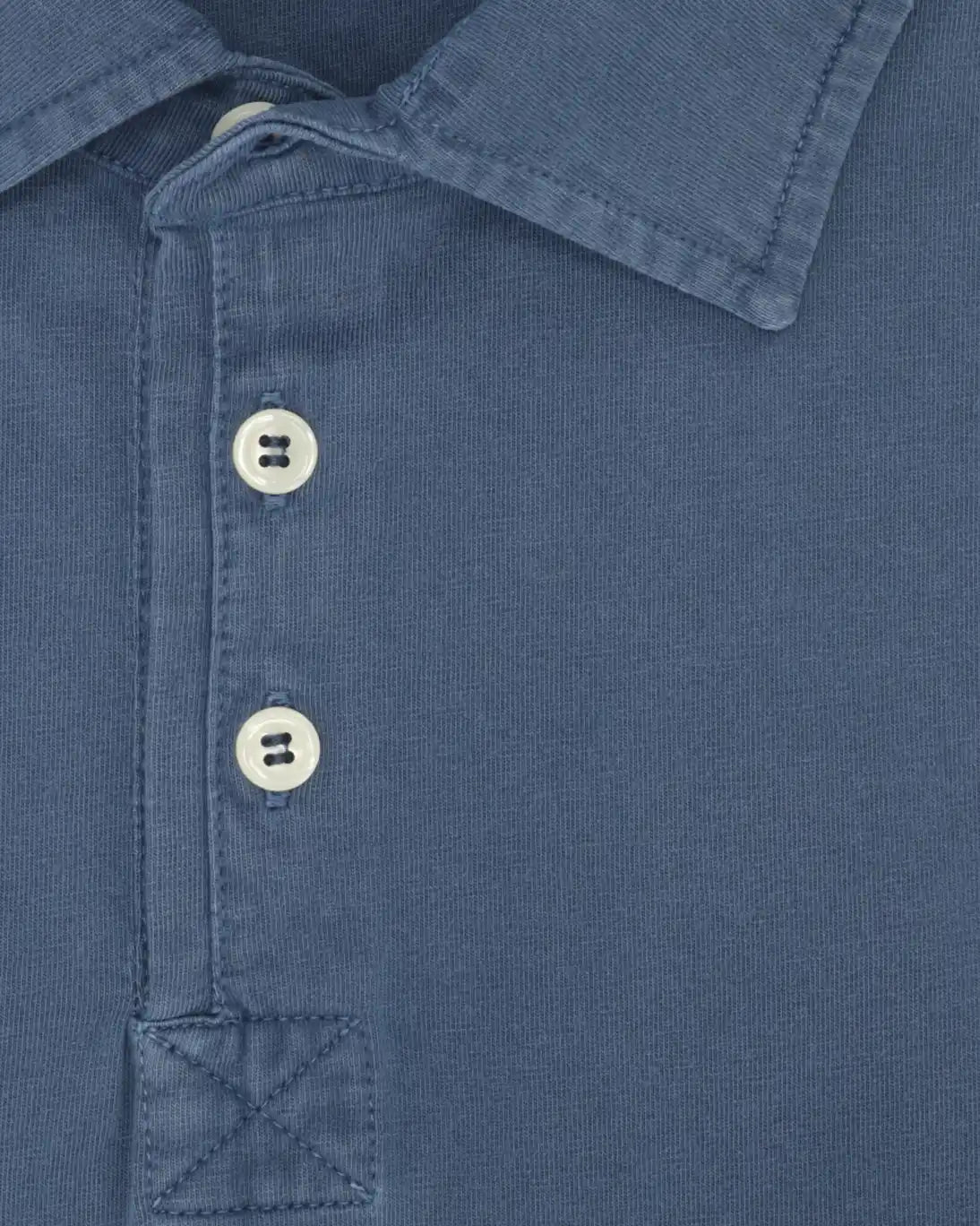 POLO DE JERSEY MANGA CORTA AZUL MEDIO TWAY