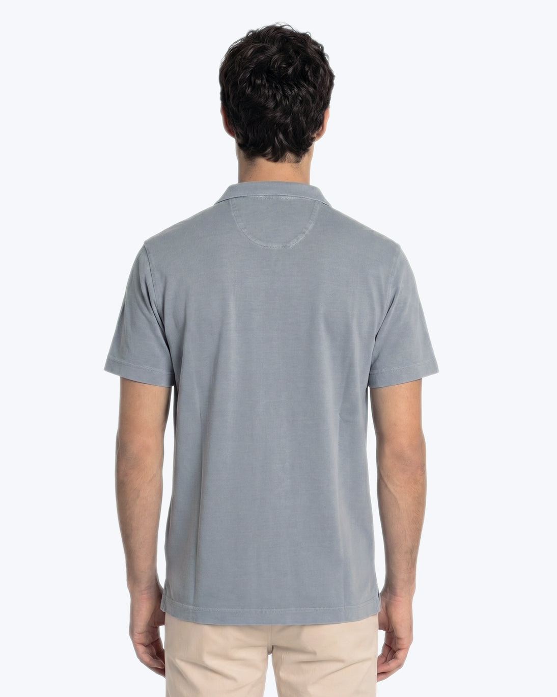POLO DE JERSEY MANGA CORTA AZUL GRISÁCEO TWAY