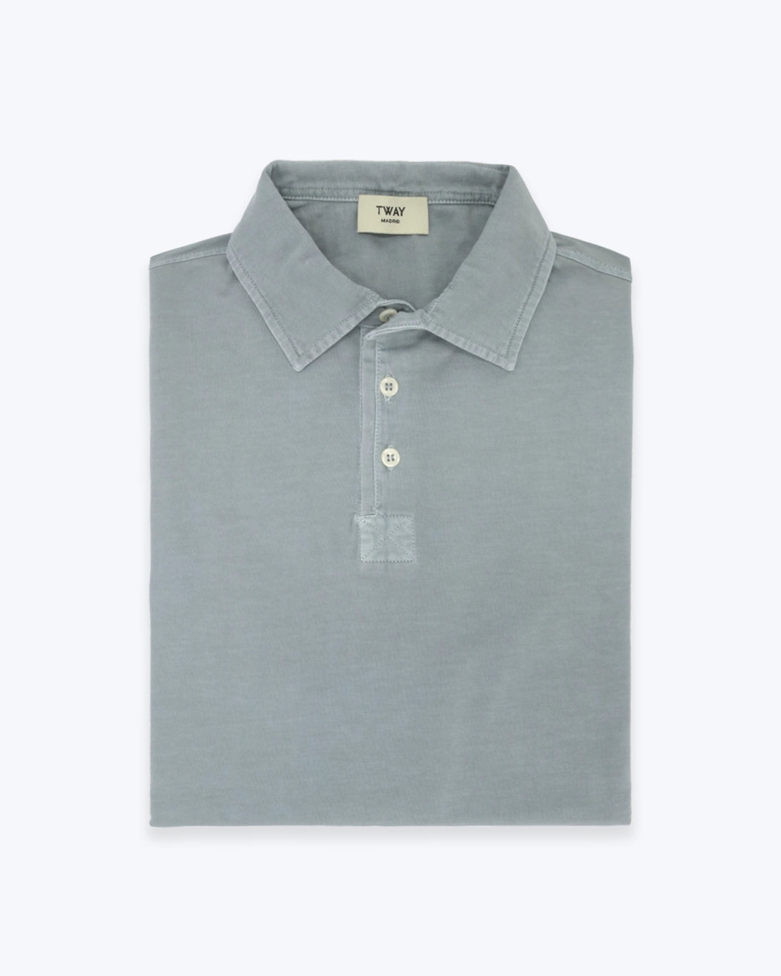 POLO DE JERSEY MANGA CORTA VERDE GRISÁCEO TWAY