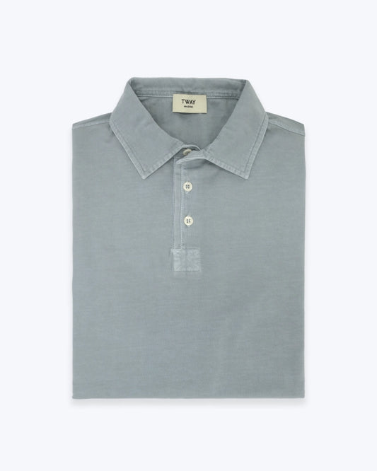 POLO DE JERSEY MANGA CORTA VERDE GRISÁCEO TWAY