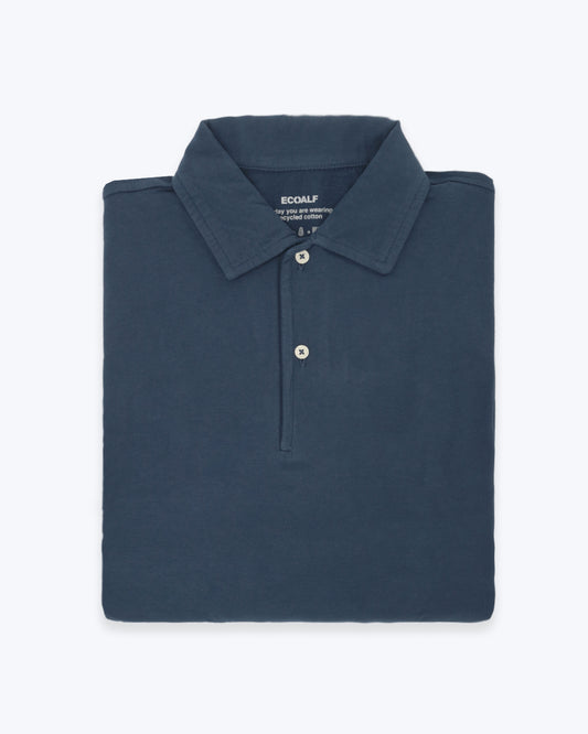 POLO ECOALF MANGA LARGA AZUL NAVY