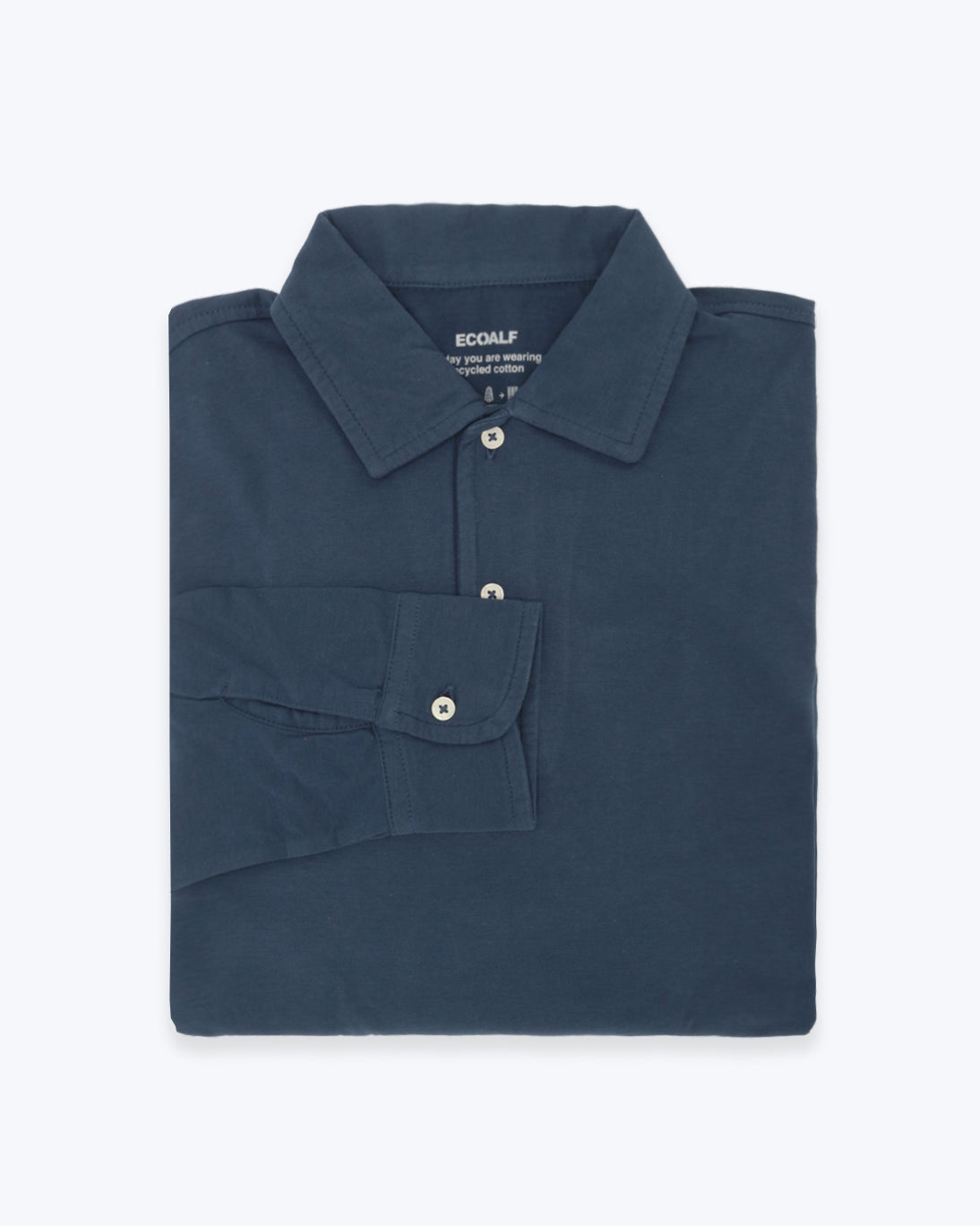 POLO ECOALF MANGA LARGA AZUL NAVY