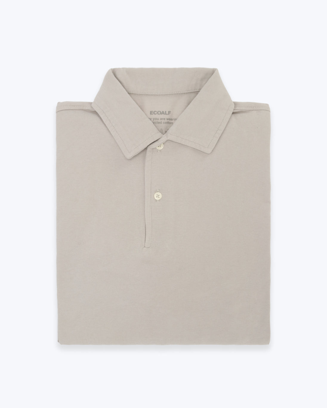 POLO PATRICK MANGA LARGA ECOALF PIEDRA
