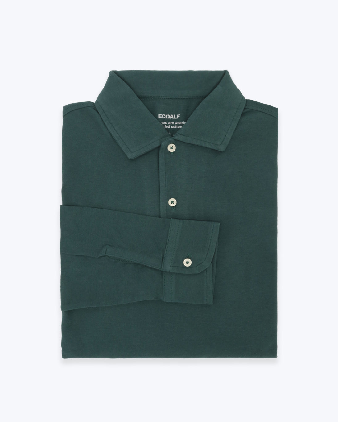 POLO ECOALF MANGA LARGA VERDE