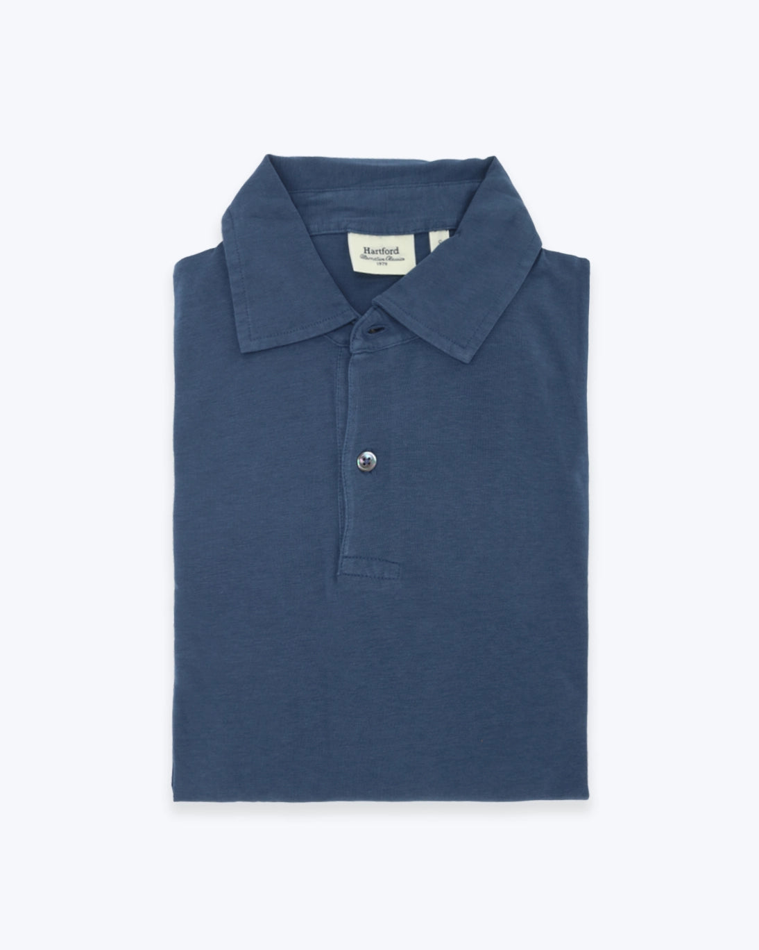 POLO DE MANGA LARGA AZUL HARTFORD