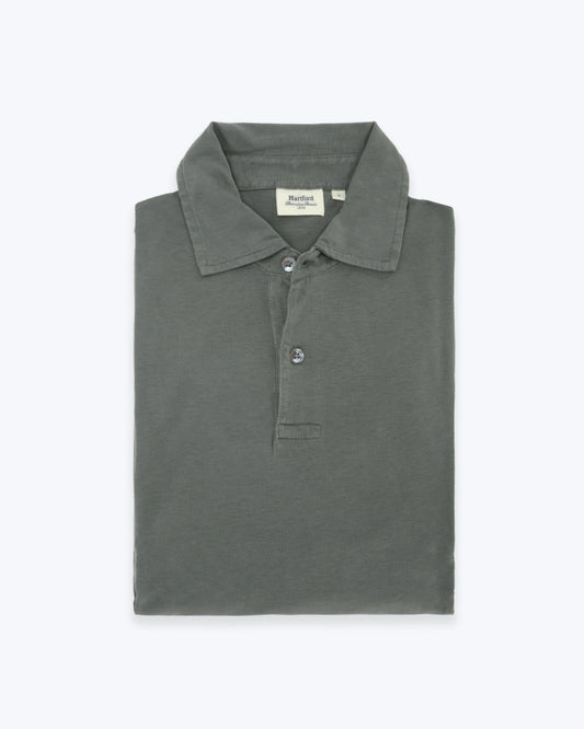 POLO DE MANGA LARGA AZUL HARTFORD