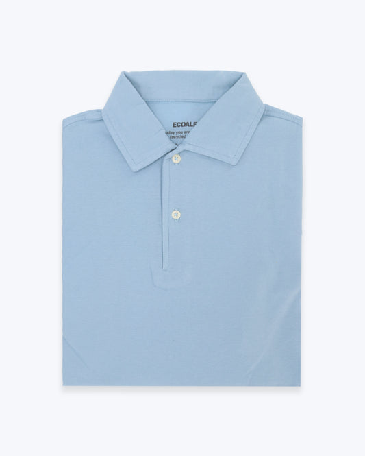 POLO PATRICK MANGA LARGA CELESTE ECOALF