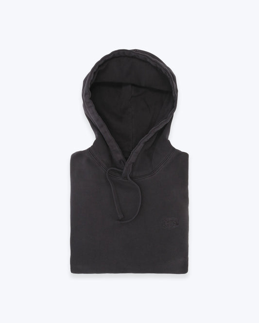 SUDADERA GRIS OSCURA CON CAPUCHA DEUS