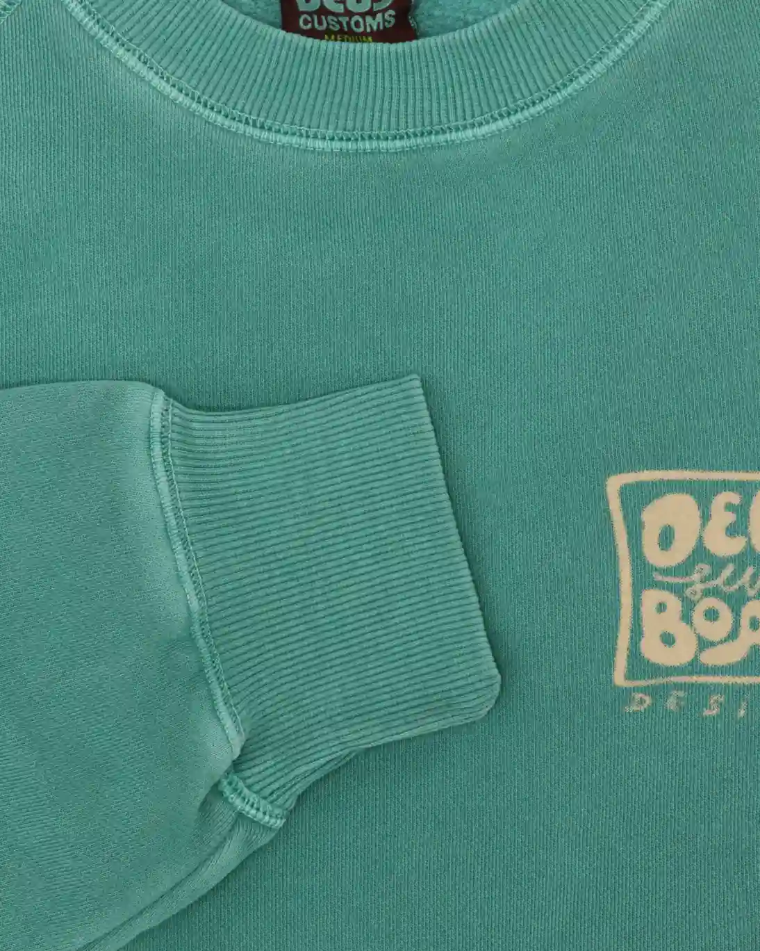 SUDADERA VERDE CON CUELLO REDONDO DEUS