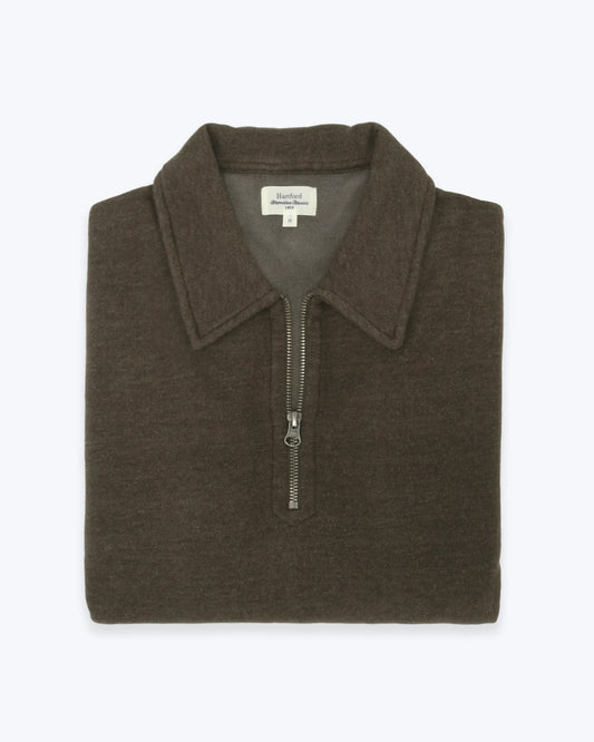 SUDADERA CON CUELLO POLO Y CREMALLERA HARTFORD